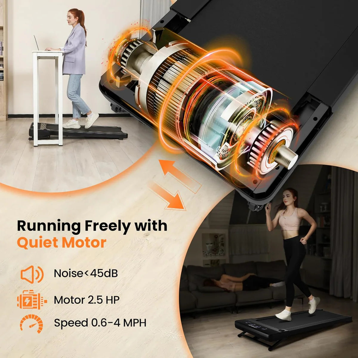 Pre-order:Black Bull Walking Pad Treadmill with 12% Auto Incline - UMWP105