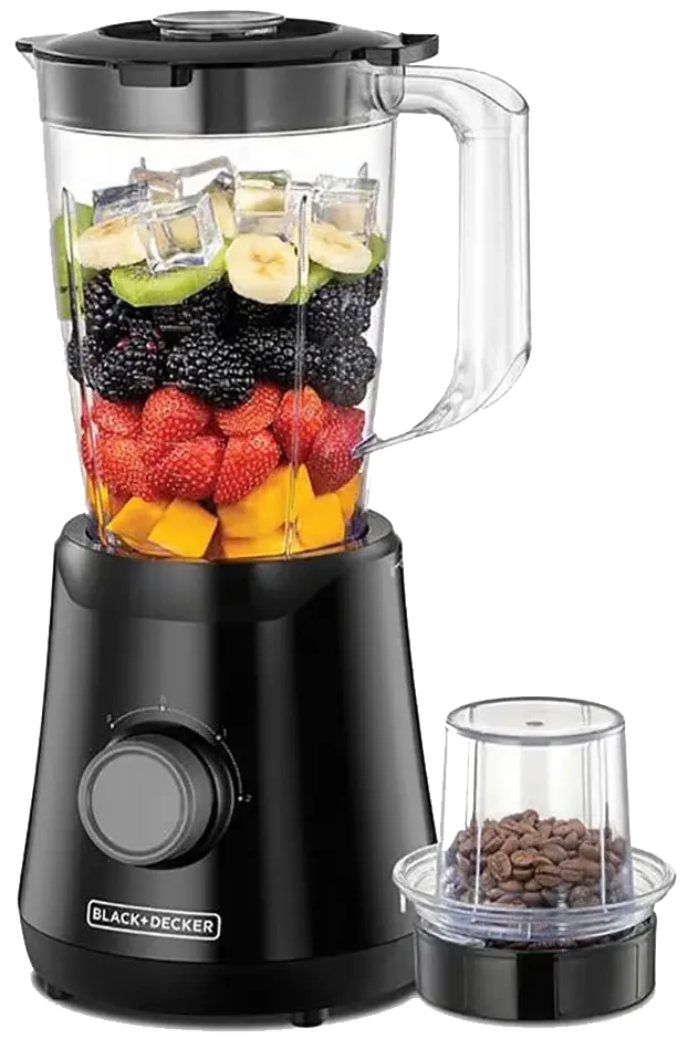 Black & Decker 500W Blender with 1 Grinder - Black