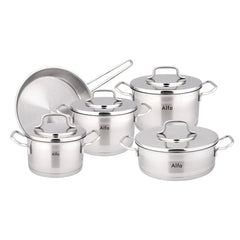 Alfa Premium 9-Piece 18/10 Stainless Steel Cookware Set – HM400 - Turkey