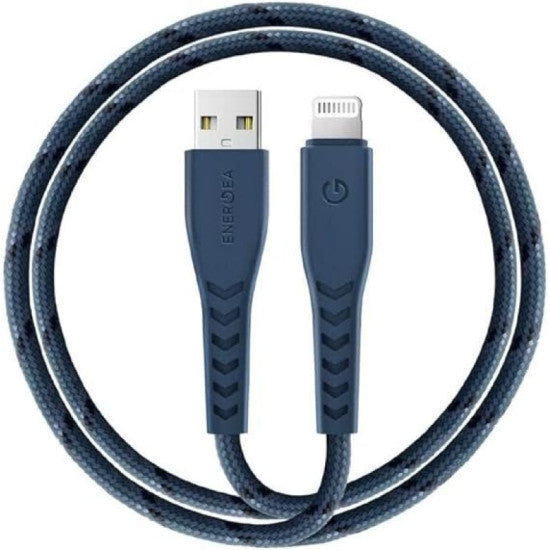 ENERGEA NYLOFLEX CABLE, CHARGE AND SYNC TOUGH LIGHTNING C89 MFI 1.5M – BLUE