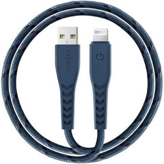 ENERGEA NYLOFLEX CABLE, CHARGE AND SYNC TOUGH LIGHTNING C89 MFI 1.5M – BLUE