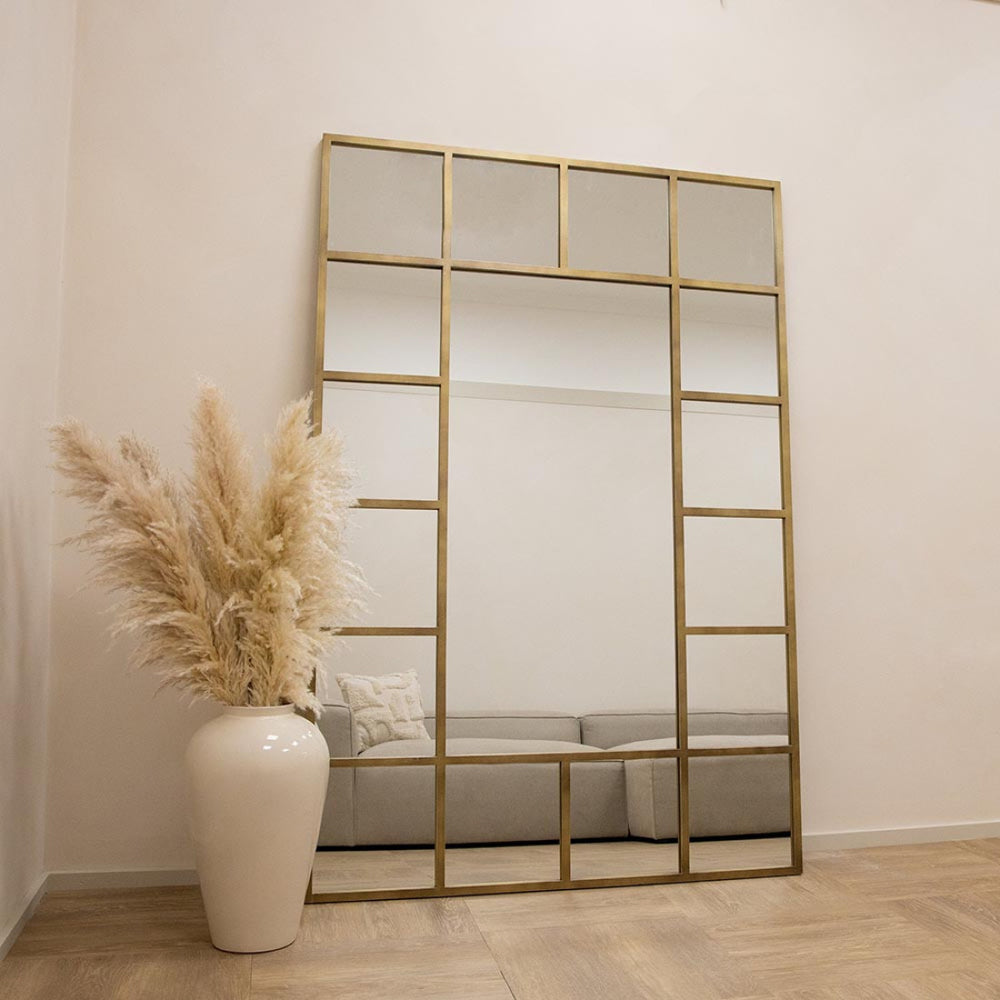Large window design rectangular mirrors