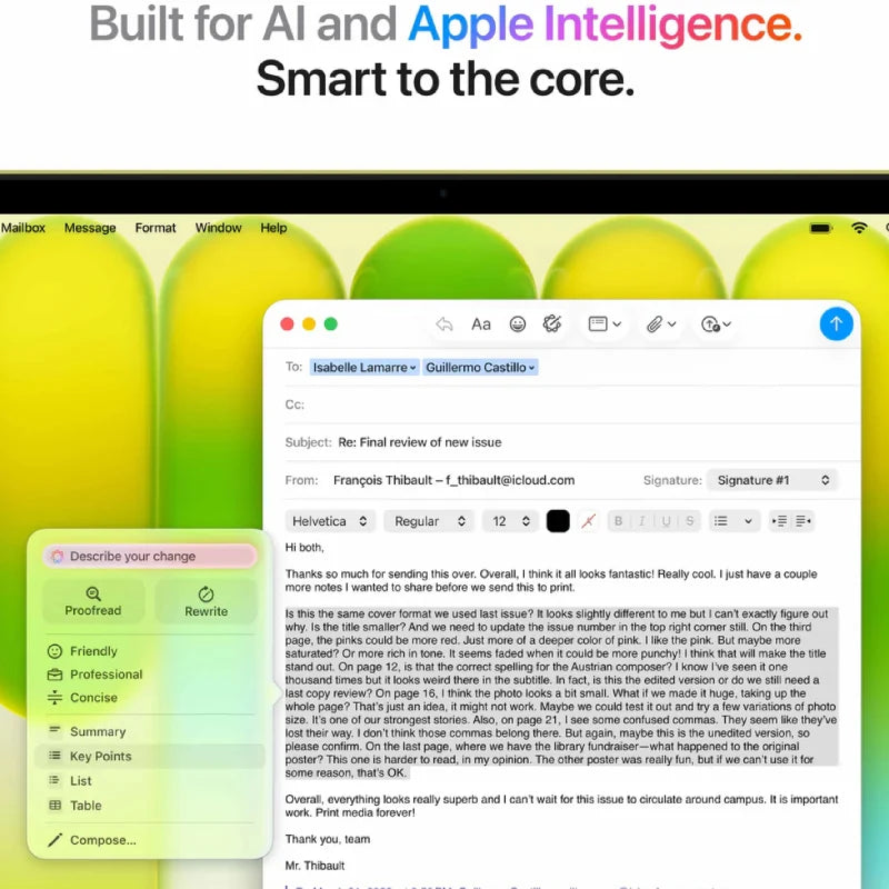 Apple MacBook Neo - 13" / A18 Pro / 6-core CPU / 5-core GPU / 16 Core Neural Engine / 8GB RAM / 256GB SSD / English - Arabic Keyboard Without Touch ID Citrus - 1YW