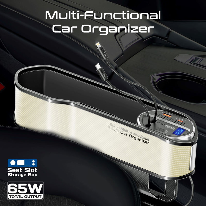 منظم سيارة متعدد الوظائف ومحطة شحن بقدرة 65 واط - بيج