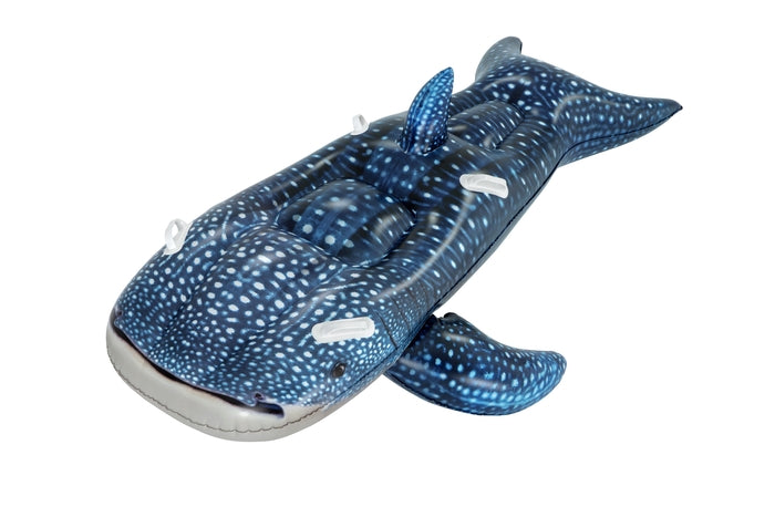 BESTWAY 1.93M X 1.22M WHALETASTIC WONDERS RIDE-ON (Contents:1 rider-on, repair patch) Age 3+
