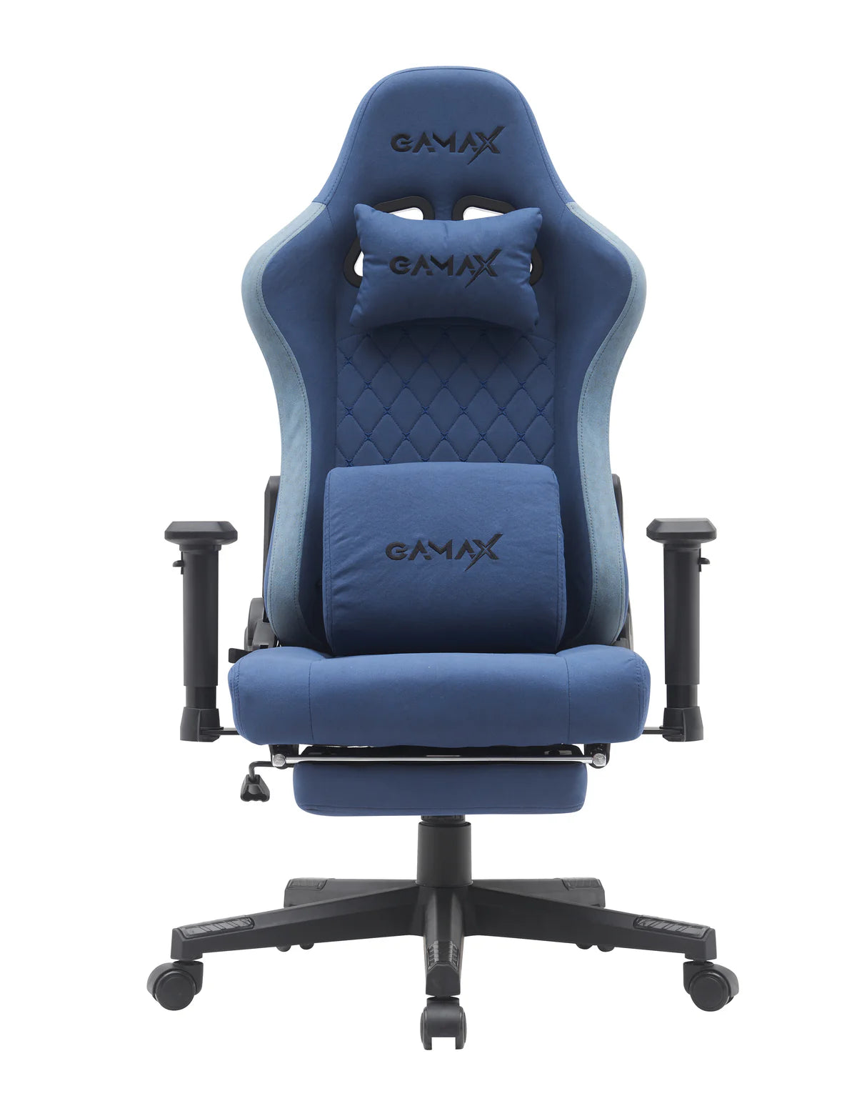 Gamax Gaming Chair model BS-7970 with Foot Rest - Dark Blue ( Installation not included )