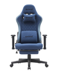 Gamax Gaming Chair model BS-7970 with Foot Rest - Dark Blue ( Installation not included )