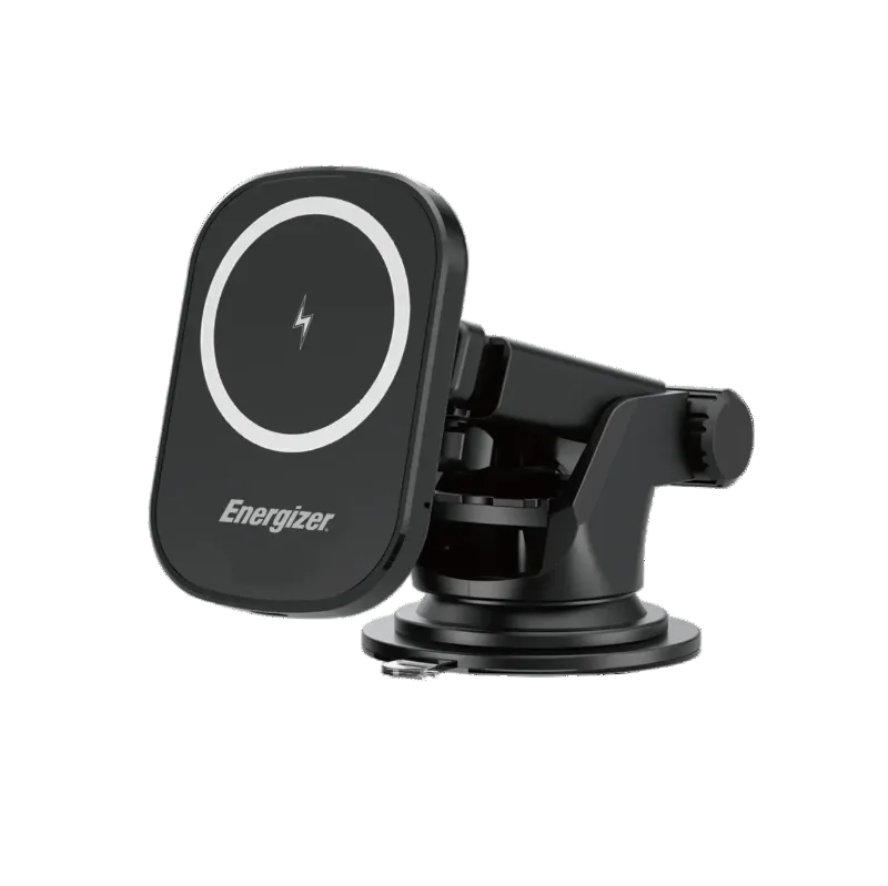 Energizer 15W Magnetic Wireless Car Charger/ Suction m Mount/ MagSafe/ Black