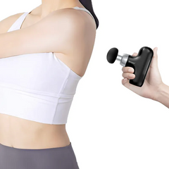 XPower MG18 2 in 1 Mini Hot Compress Massage Gun - Black-4895246609348
