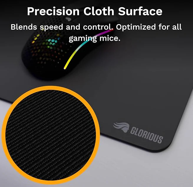 Glorious GMP 2 Edgeless Cloth Gaming Mouse Pad 3XL (610 mm x 1220 mm) - Black