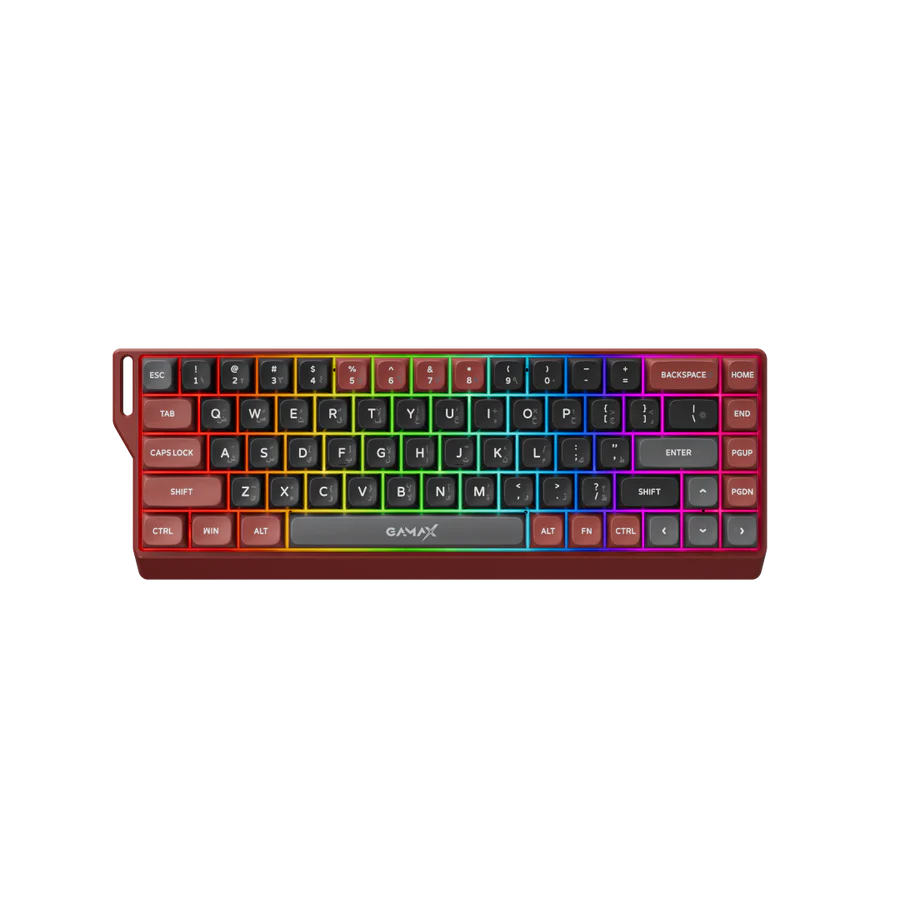 Gamax GM-02 Tri-Mold RGB Mechanical keyboard 3 modes Wired, Bluetooth, Wireless (Support Arabic)