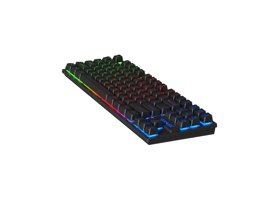 Gamax GM-645 4-in-1 Wired PC Accessory Set (Ar Keyboard, Mouse, Mousepad, Headset) - Black