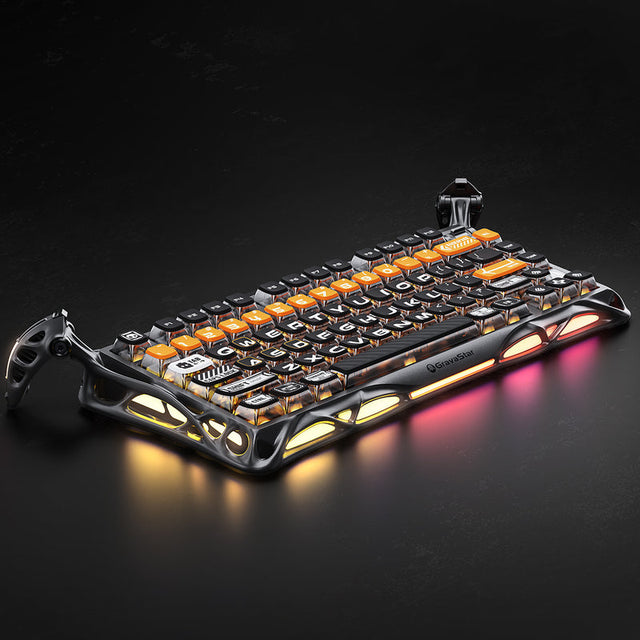 GravaStar Mercury K1 Pro 75% Wireless Mechanical Gaming Keyboard,CyberFlare