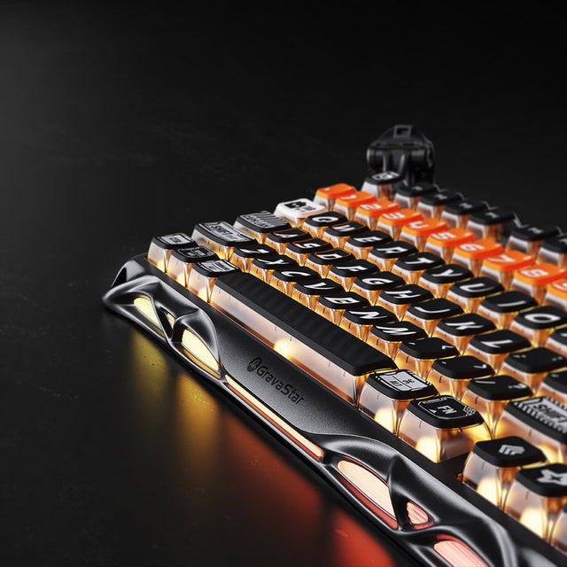GravaStar Mercury K1 Pro 75% Wireless Mechanical Gaming Keyboard,CyberFlare