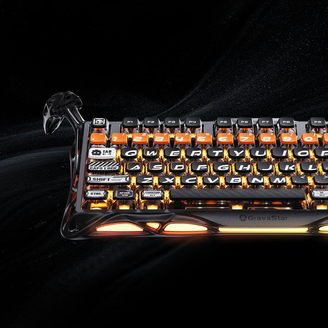 GravaStar Mercury K1 Pro 75% Wireless Mechanical Gaming Keyboard,CyberFlare