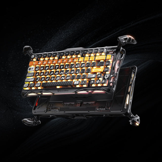 GravaStar Mercury K1 Pro 75% Wireless Mechanical Gaming Keyboard,CyberFlare