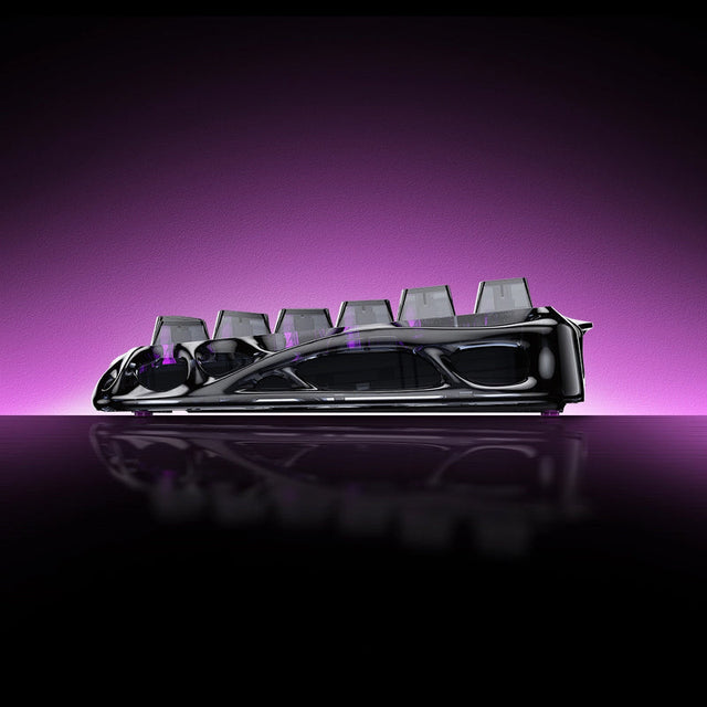 GravaStar Mercury V75 Lite 75% Hall Effect Magnetic Switch Gaming Keyboard - Transparent Black