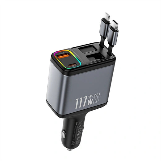 WIWU 117W Exeed A+2C+L شاحن سيارة سريع Wi-QC027 تشويه