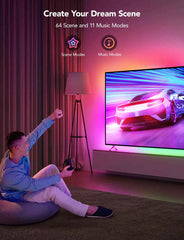 GOVEE RGBIC NEON TV BACKLIGHT, SUITABLE FOR 45-55-INCH (FOUR SIDES), 65-75 (THREE SIDES) - H61B2