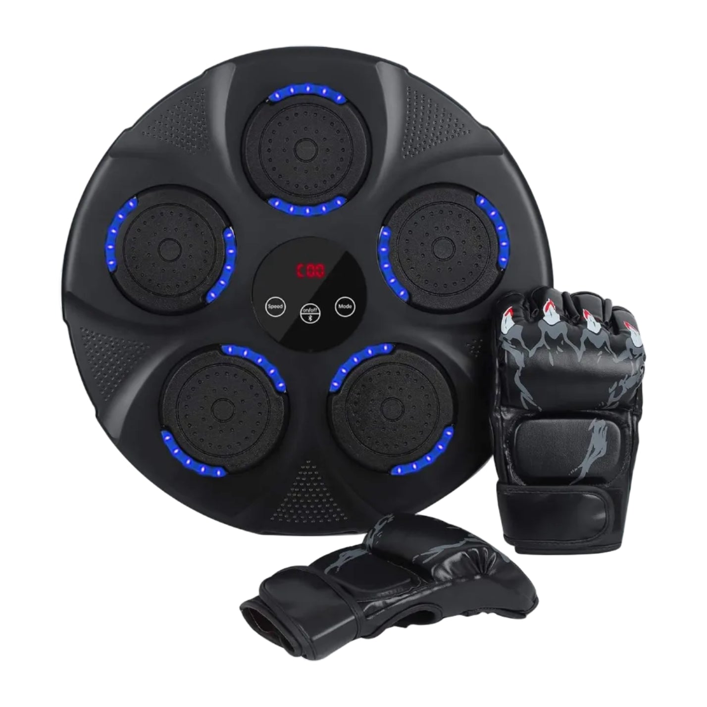 Black Bull  Music Boxing Machine, Rechargeable Boxing Equipment, Home Smart Boxing Target Workout Machine Digital Boxing for Kids and Adults