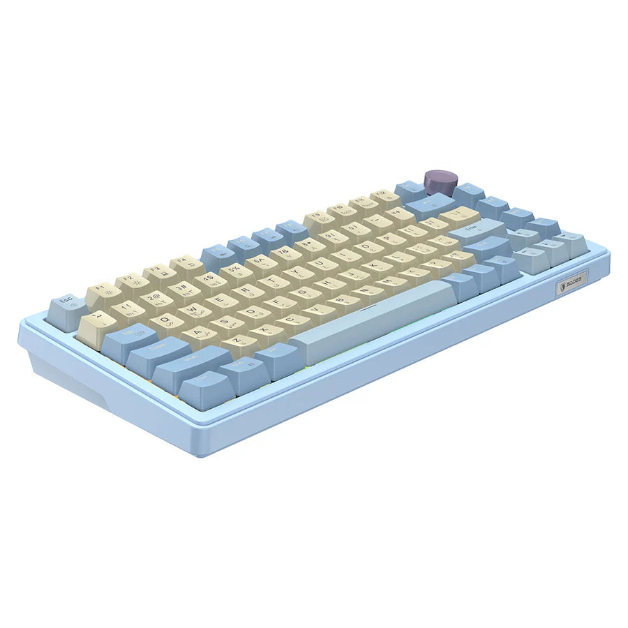 Sades Skyblade 82 82 Key Compact layout 75% with immersive RGB & Multi-Function Knob Wireless mechanical Gaming keyboard - Blue