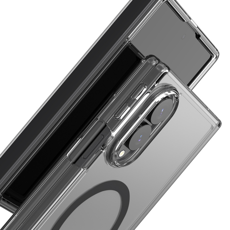 Araree Duple 360 Magsafe Cover For Z Fold 8-Clear Black