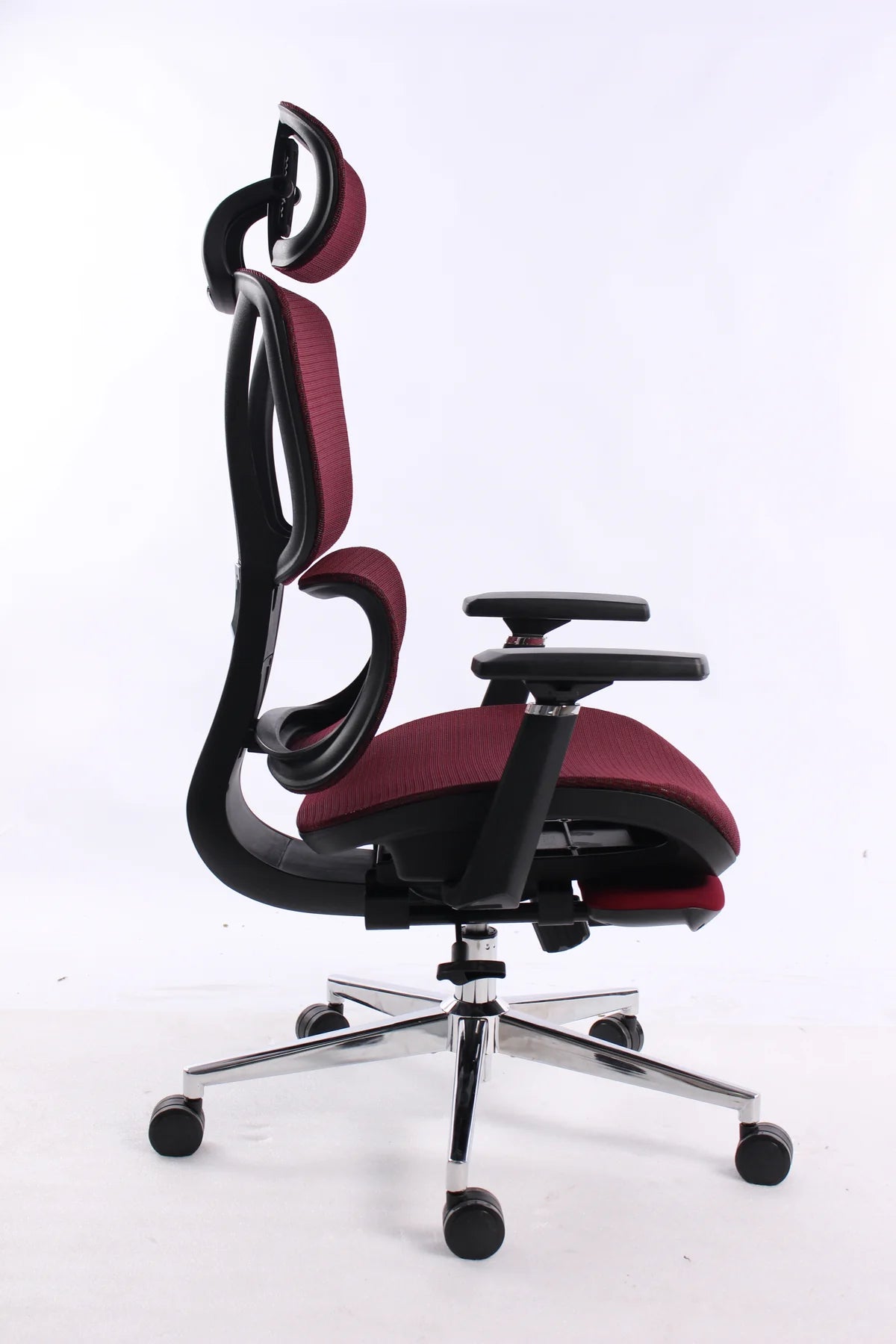 Black Bull Ergonomic Mesh Gaming & Office Chair with Footrest,Black/Red