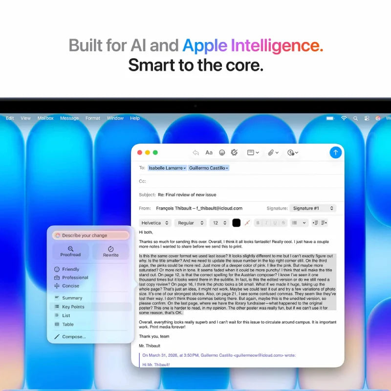 Apple MacBook Neo - 13" / A18 Pro / 6-core CPU / 5-core GPU / 16 Core Neural Engine / 8GB RAM / 512GB SSD / English - Arabic Keyboard Touch ID Indigo - 1YW