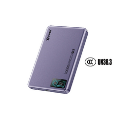XPower MagDigita² 2nd Gen Color TFT Display PD 3.0+QI2 MagCharge 10000mAh Power Bank - Purple