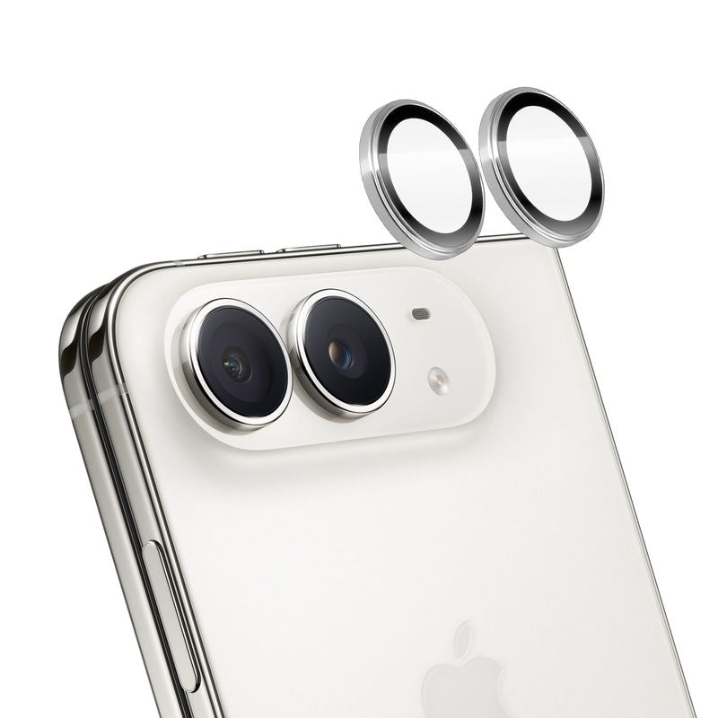 Torrii BODYGLASS Aluminium Camera Protector Ring for iPhone Duo – Silver