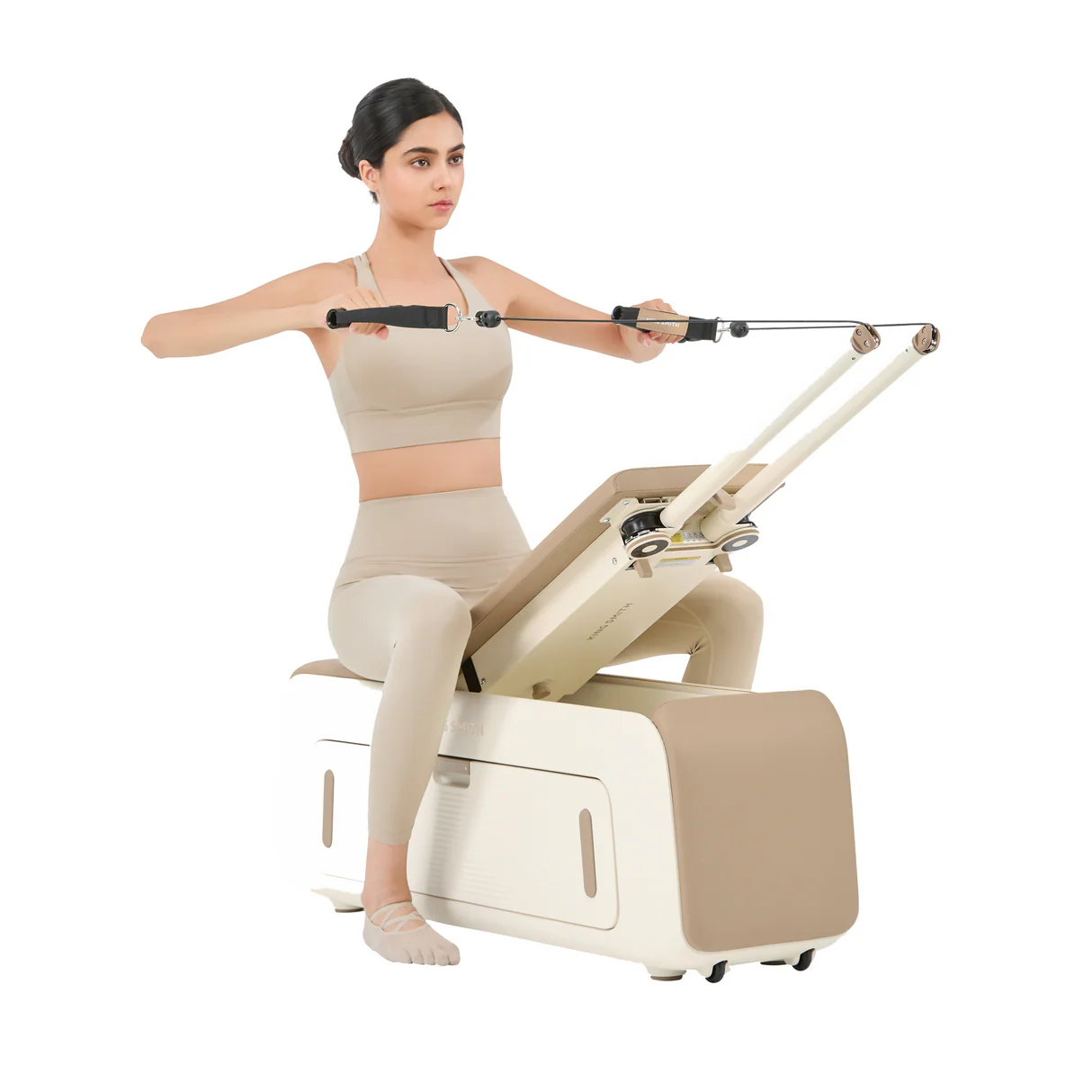 Kingsmith Bundle Multifunctional fitness bench B2+Havit HAKII MIXV Size M - Trendy Monogram Brown