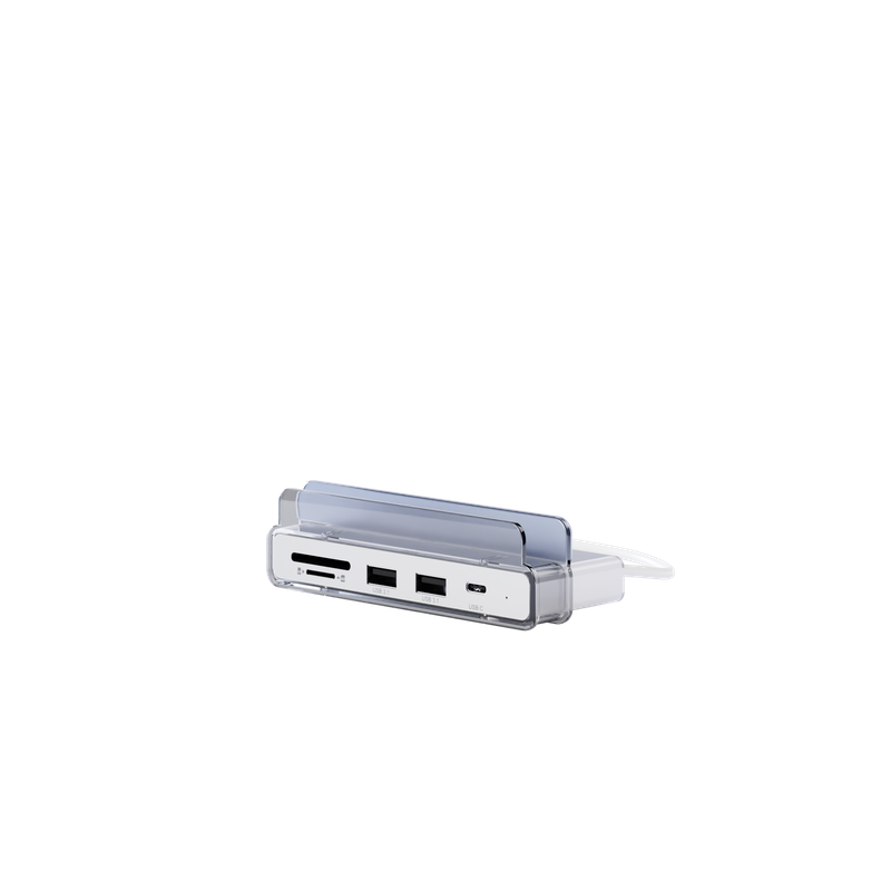 Xtrememac Type-C 6 In 1 Hub With Hanging Stand For iMac - HDMI 4K, Sd, Msd Cards, Usb-C , 2* Usb 3.1