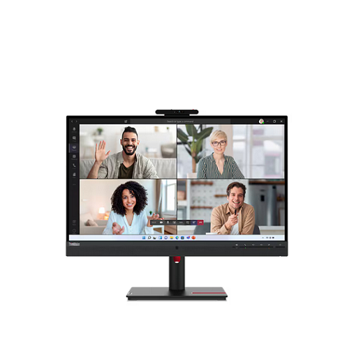 Lenovo ThinkVision T27hv-30 Monitor - 27.0" QHD IPS / 4ms / HDMI 2.1 / DisplayPort 1.4 /LAN / USB-C / Camera / Speaker / Microphone - Monitor