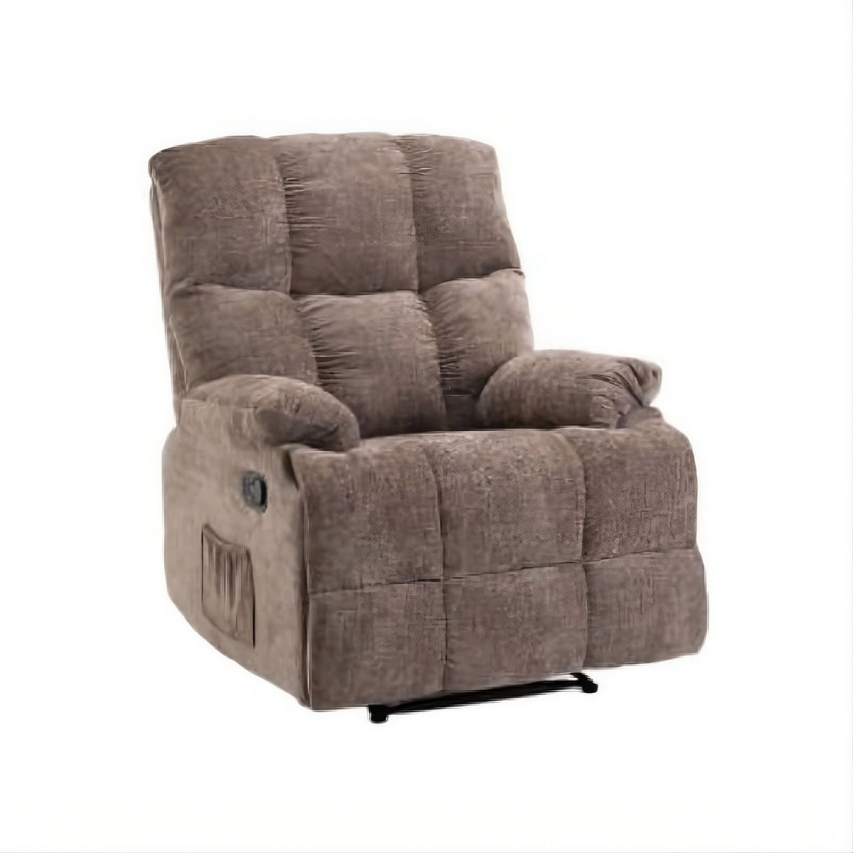 Lounge Swivel Rocking Recliner Sofa - Chenille Fabric (88 x 94 x 103 cm) - Brown