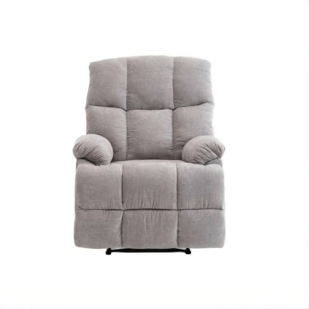 Lounge Swivel Rocking Recliner Sofa – Premium Chenille Fabric Comfort Design (88×94×103 cm) – Light Grey