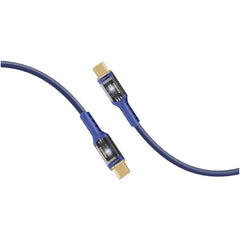 Promate High Tensile Transparent 100W Power Delivery USB-C Cable with LED Light