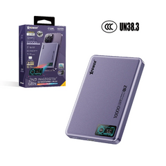 XPower MagDigita² 2nd Gen Color TFT Display PD 3.0+QI2 MagCharge 10000mAh Power Bank - Purple
