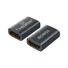 Mowsil HDMI 8K Coupler FF - 2 Pack ,Black
