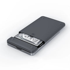 Mowsil 2.5" SATA SSD Enclosure – USB-C & USB 3.0, 6Gbps High-Speed, Tool-Free, Portable HDD/SSD Case