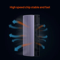Mowsil M.2 NVMe SSD Enclosure, 10Gbps USB 3.1 Gen2 USB-C Aluminum Adapter for M.2 PCIe SSD, External High-Speed Portable SSD Case Compatible with Windows, Mac, Linux