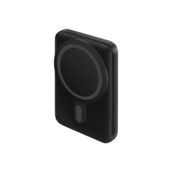 ENERGEA MAGPAC LITHE 10000mAh Ultra SLIM MAGNETIC FAST WIRELESS USB-C PD20W POWERBANK WITH BUILY-IN VIDEO STAND -BLACK