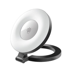 Promate - Ultra-Slim MagSafe Compatible Rechargeable LED Ring Light,BLACK