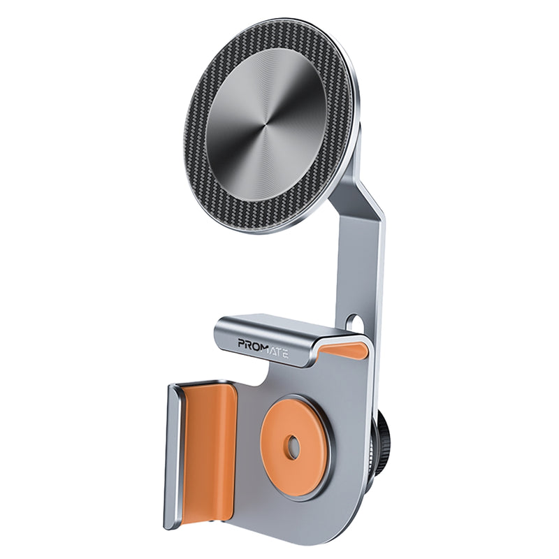 Promate - SecureGrip™ Cradleless Magnetic Smartphone Holder for Car Monito,Grey