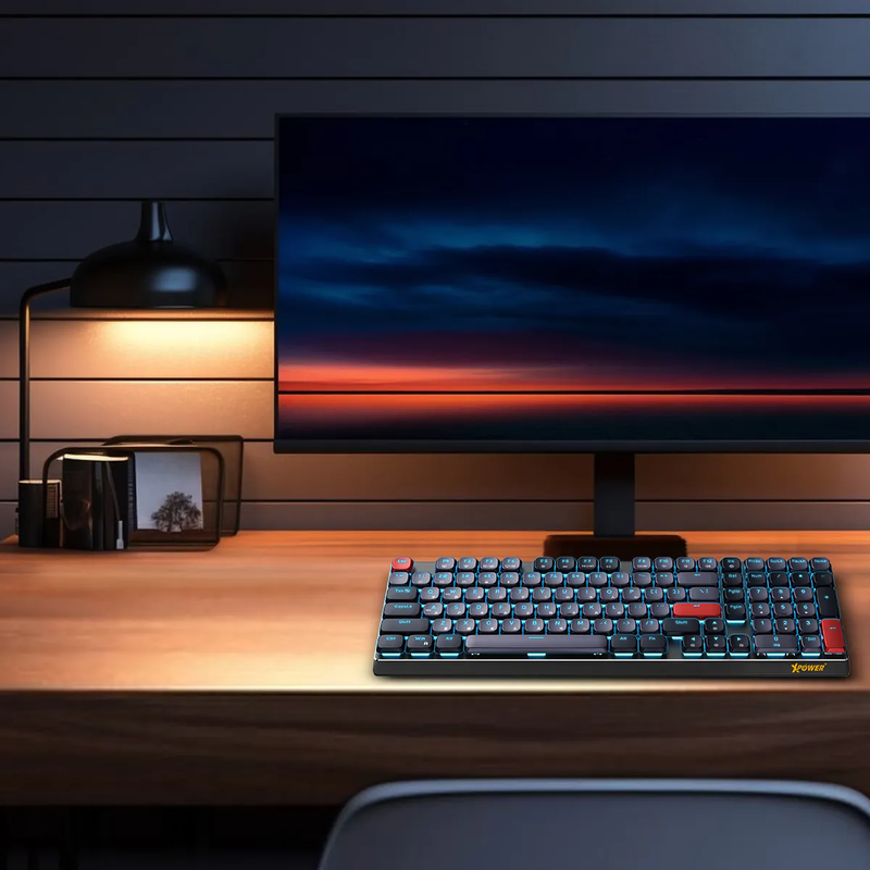 XPower CHARON 98 Keys Tri-mode Wireless Low-profile Mechanical Keyboard