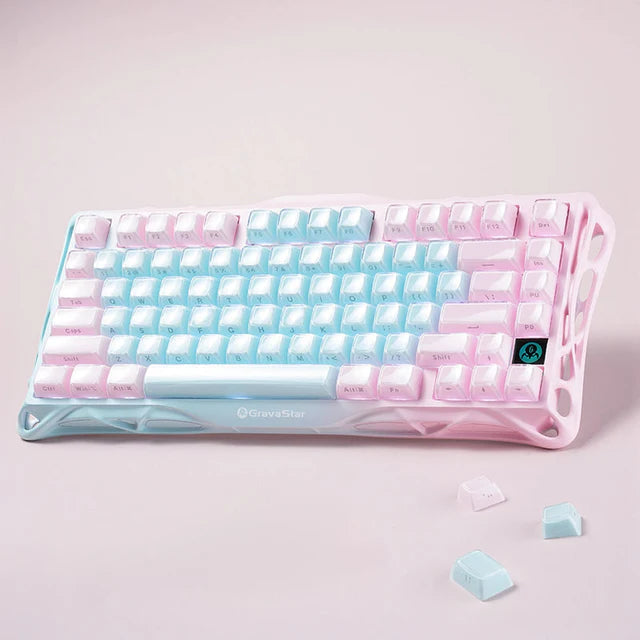 GravaStar Mercury K1 LITE 75% Wireless Mechanical Gaming Keyboard - Aurora Mist