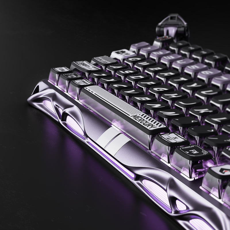 GravaStar Mercury V75 Pro 75% Hall Effect Magnetic Switch Gaming - Iron Purple