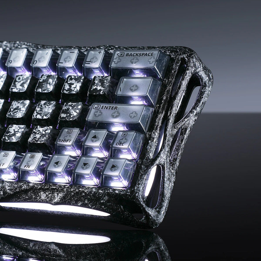 GravaStar Mercury V60 Pro 60% Hall Effect Magnetic Switch Gaming Keyboard Special Edition - Cyber Frost Black