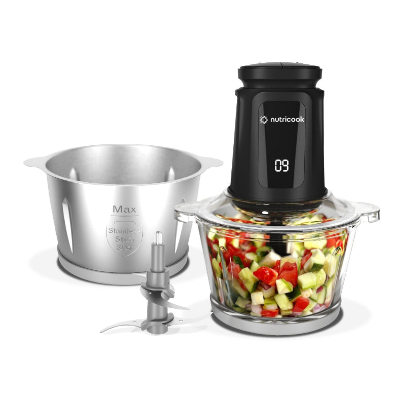 NC-CH2000 CHOPPI XXL 2L GLASS&SS