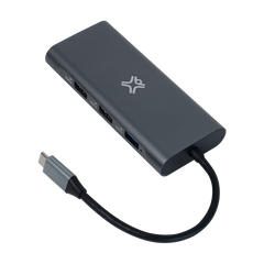 Xtrememac Type-C 8 In 1 Hub - Ethernet, HDMI 4K, Sd, Msd Cards, Usb-C Pd 100W, 3* Usb 3.0