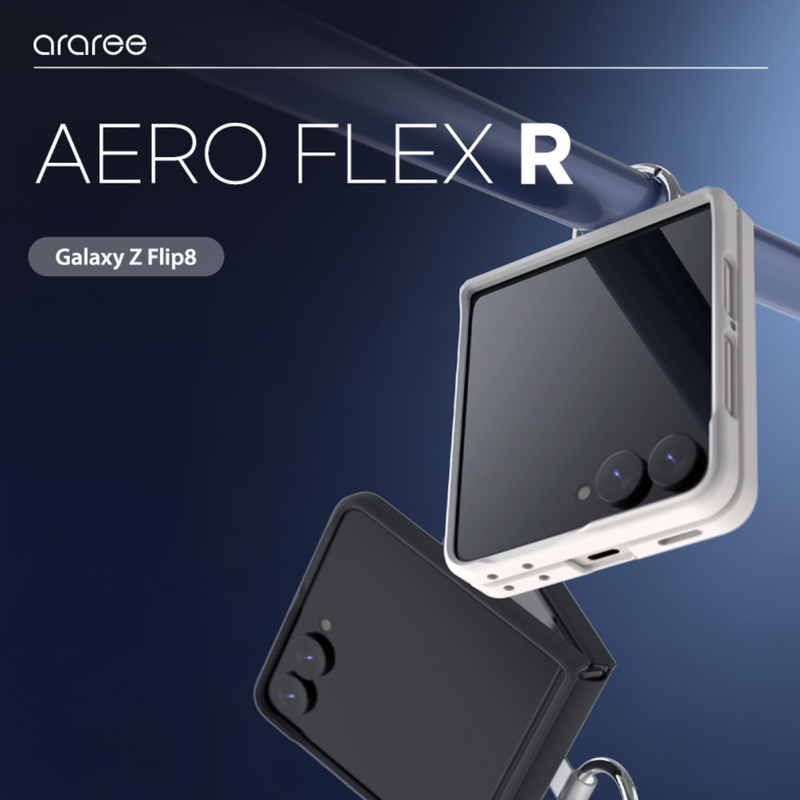Araree Aero Flex Ring Cover For Z Flip 8-Black